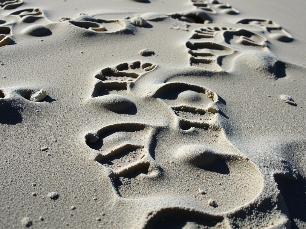 Lunar footprint detail