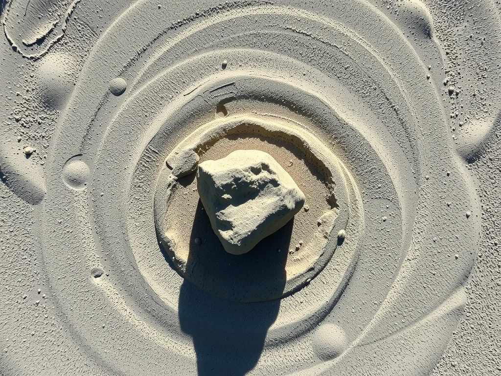 Minimalist lunar rock